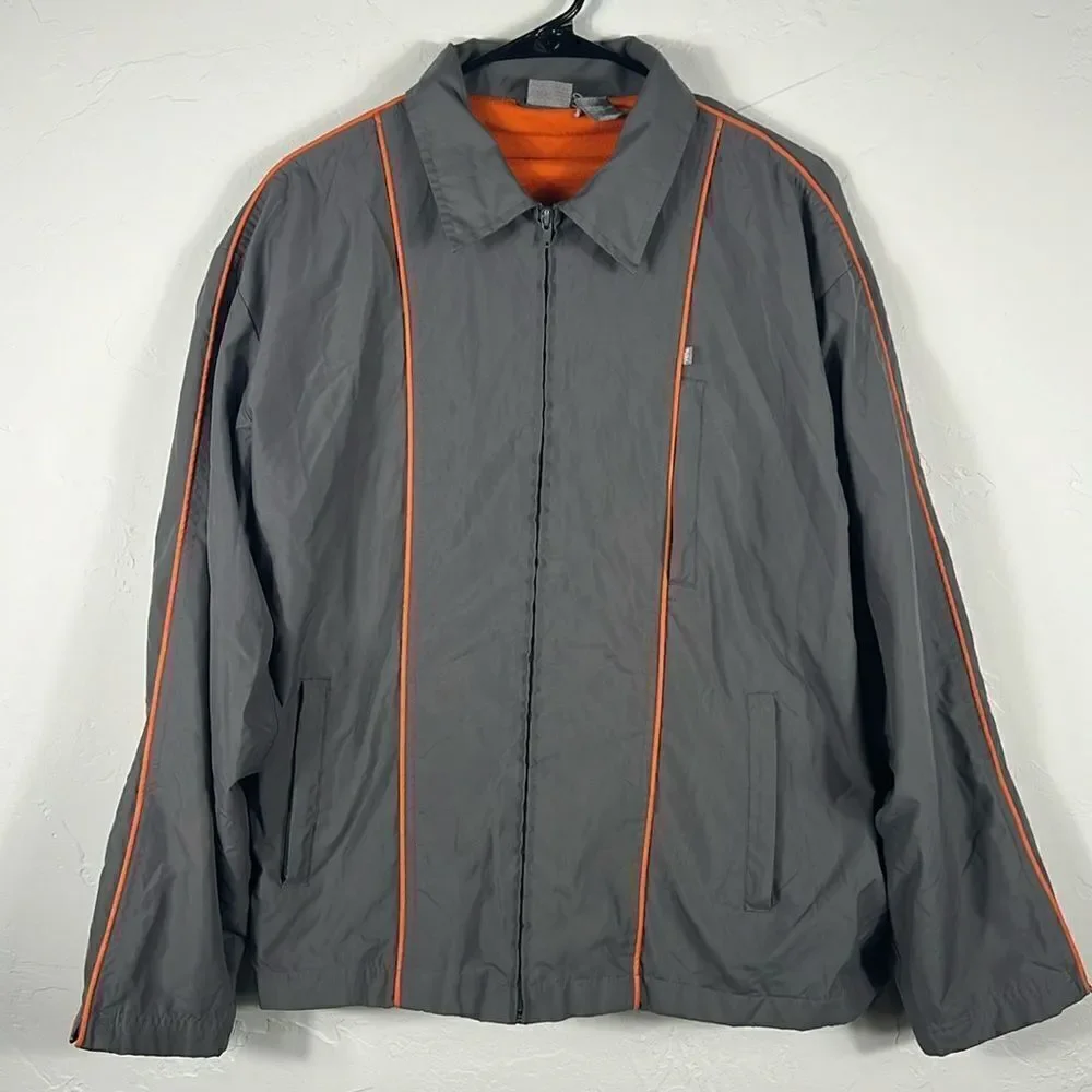 🔥 Vintage NO FEAR Full Zip Polyester Fleece Lined Skateboard Jacket - Men Sz‎ M